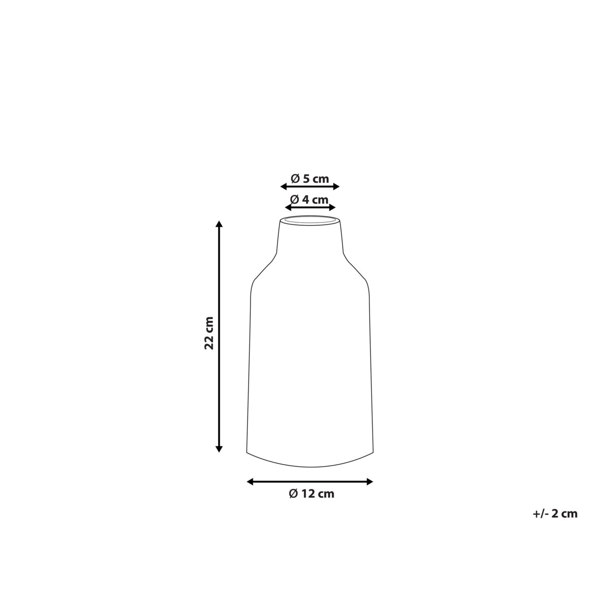 Wazon na kwiaty ceramiczny biały z niebieskim ASSUS