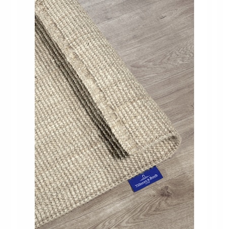 Dywan jutowy do salonu 120x170cm, naturalny kremowy dywan z juty