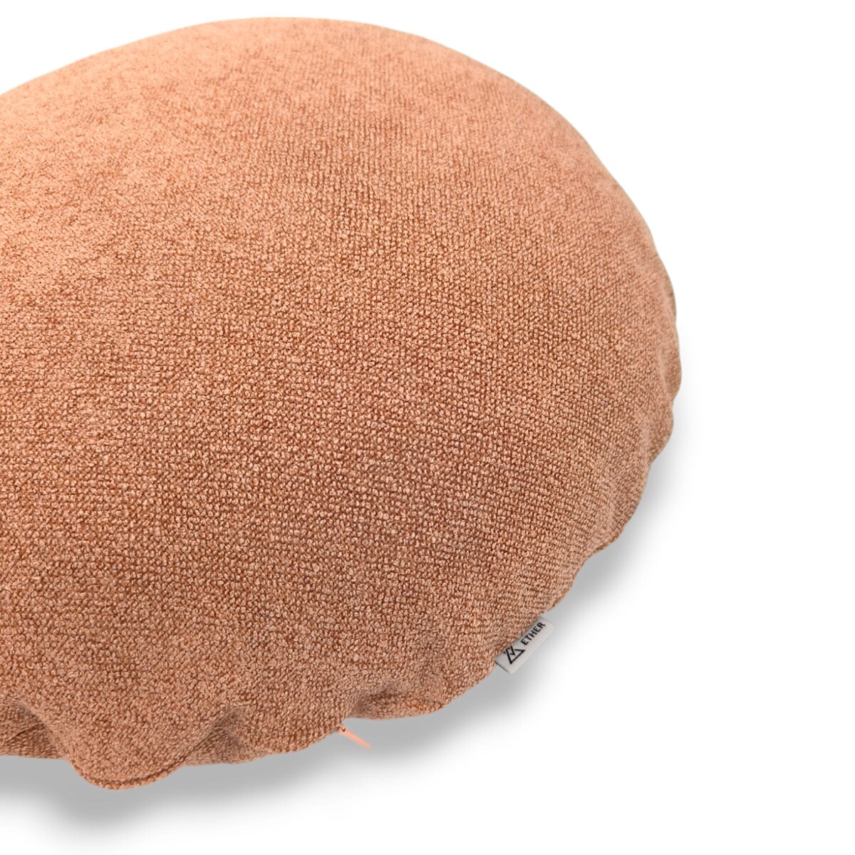 Okrągła łososiowa poduszka dekoracyjna 45 cm Ronda