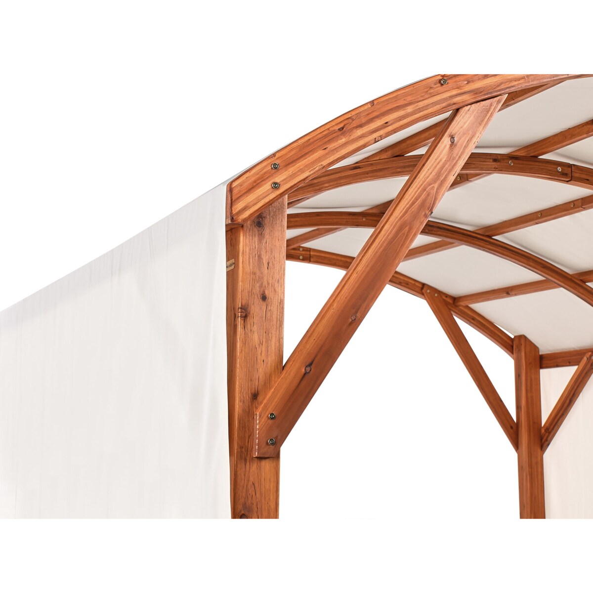 Pawilon ogrodowy 303 x 300 cm złamana biel SCOPELLO