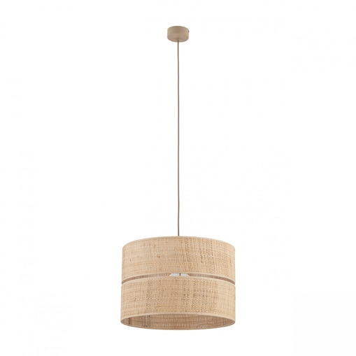 Lampa wisząca TK Lighting CALMA 380 11601 beżowa rafia E27 38 cm