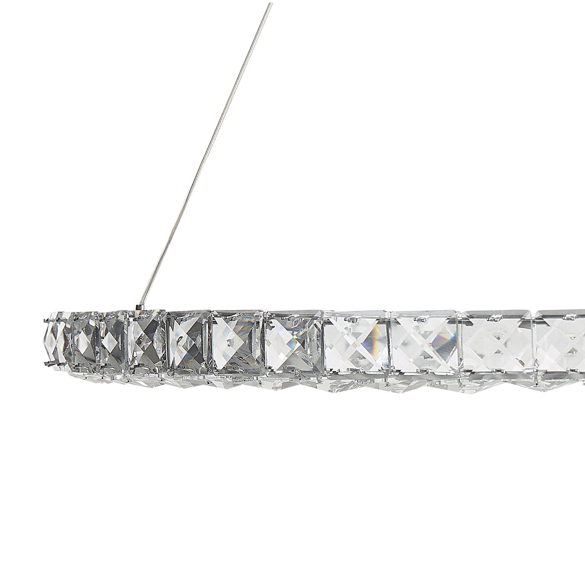 Lampa wisząca LED MAGAT Kryształ Srebrny