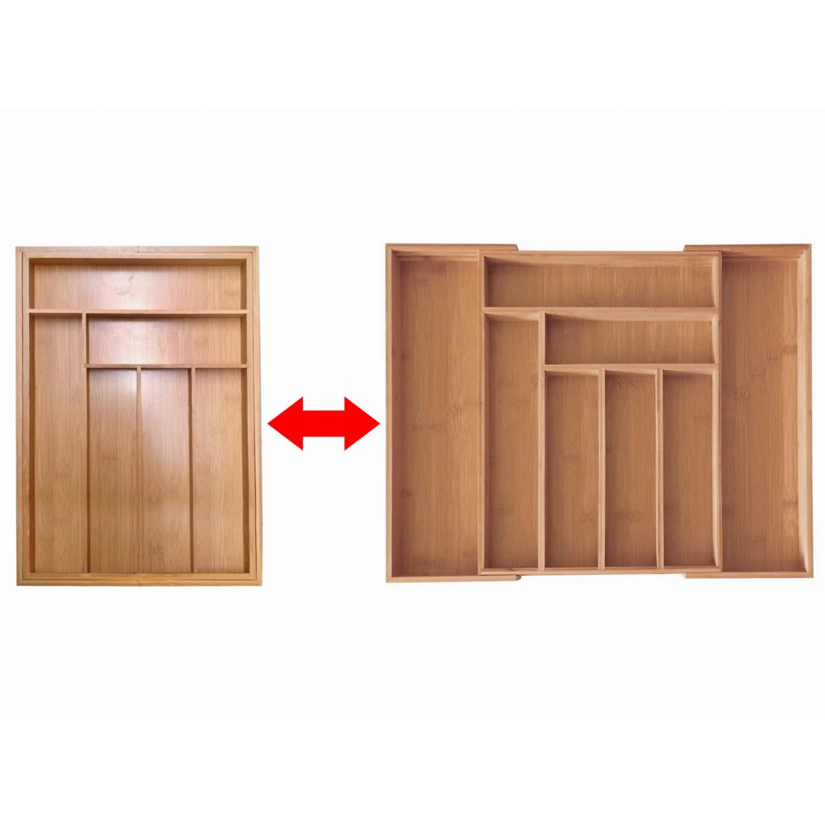 Wkład organizer do szuflady na sztućce rozsuwany KINGHOFF