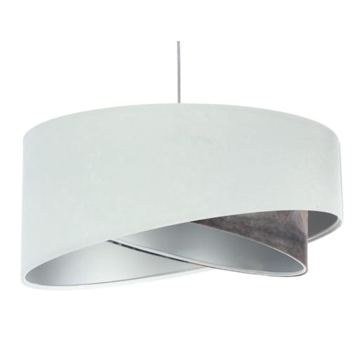 Lampa wisząca GRAY DUNE biała/srebrna