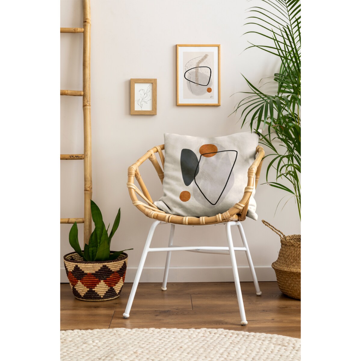 lniana poszewka na poduszkę - wabi-sabi no 2 45x45 cm