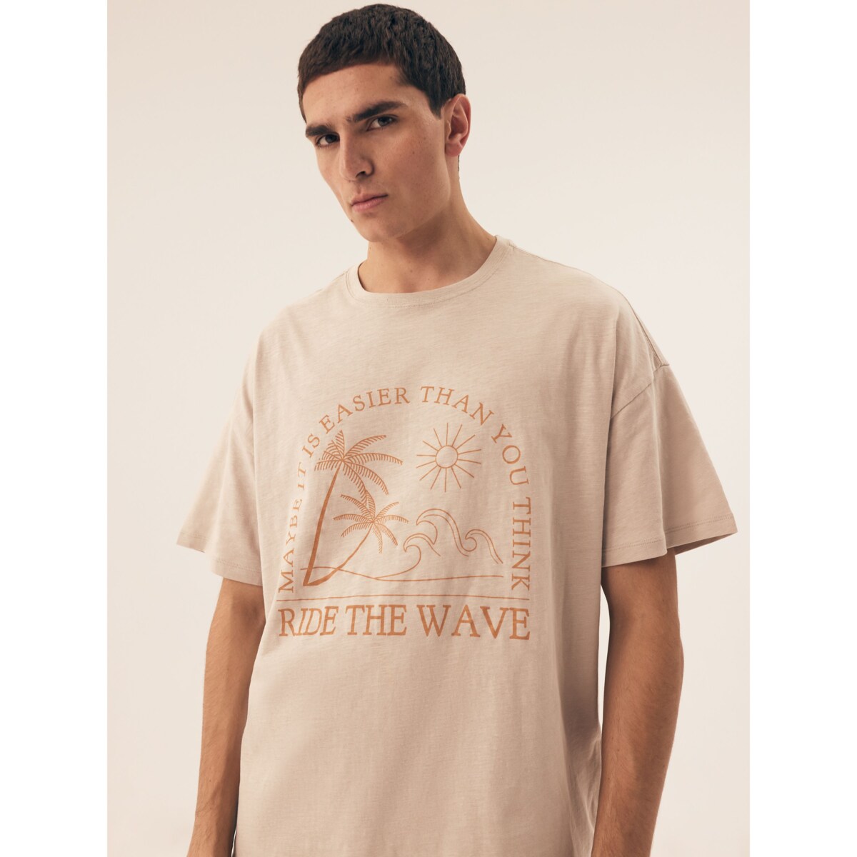 Piżama Sand 42604 -02X Piaskowy, XL