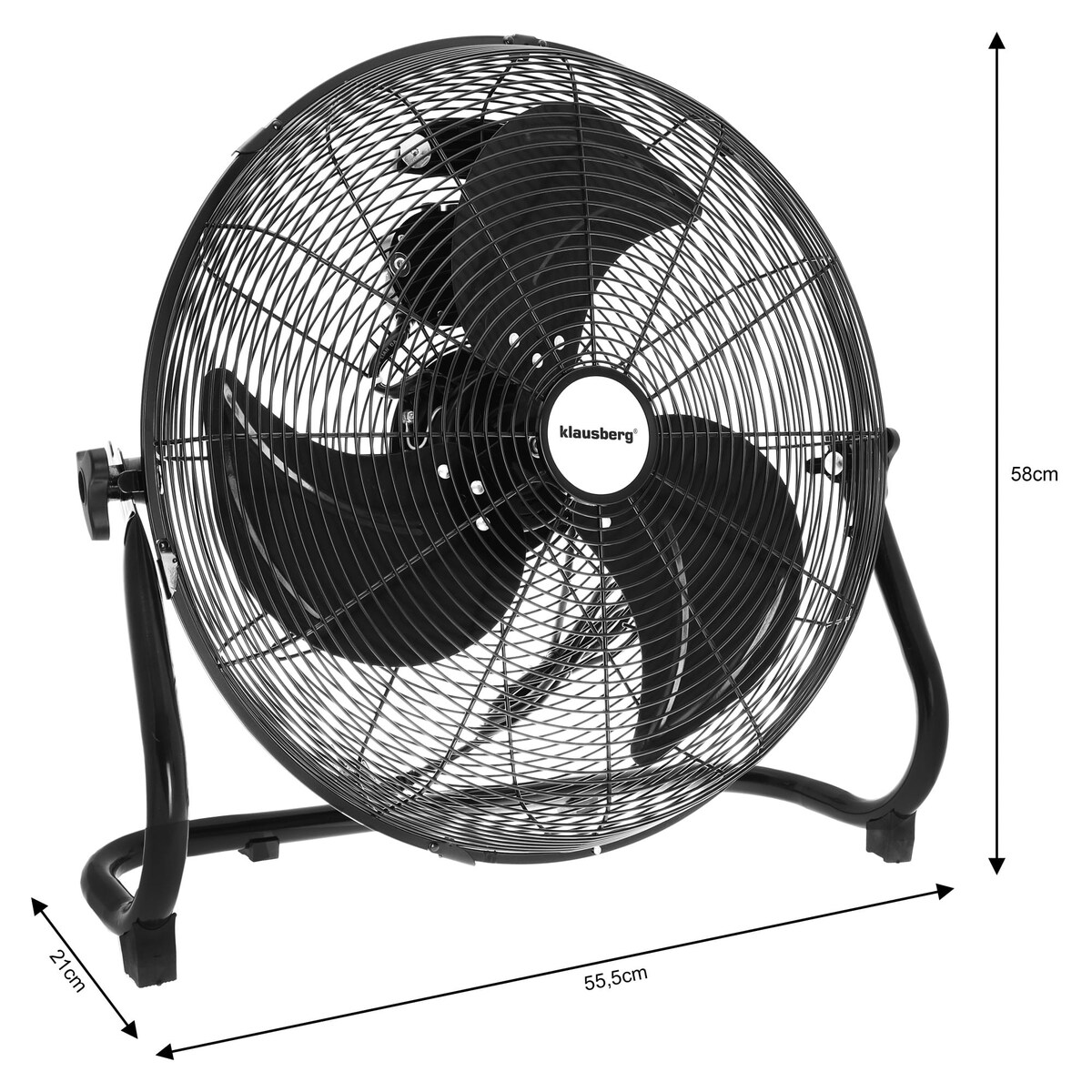 Wentylator cyrkulator podłogowy 45cm 100W KLAUSBERG