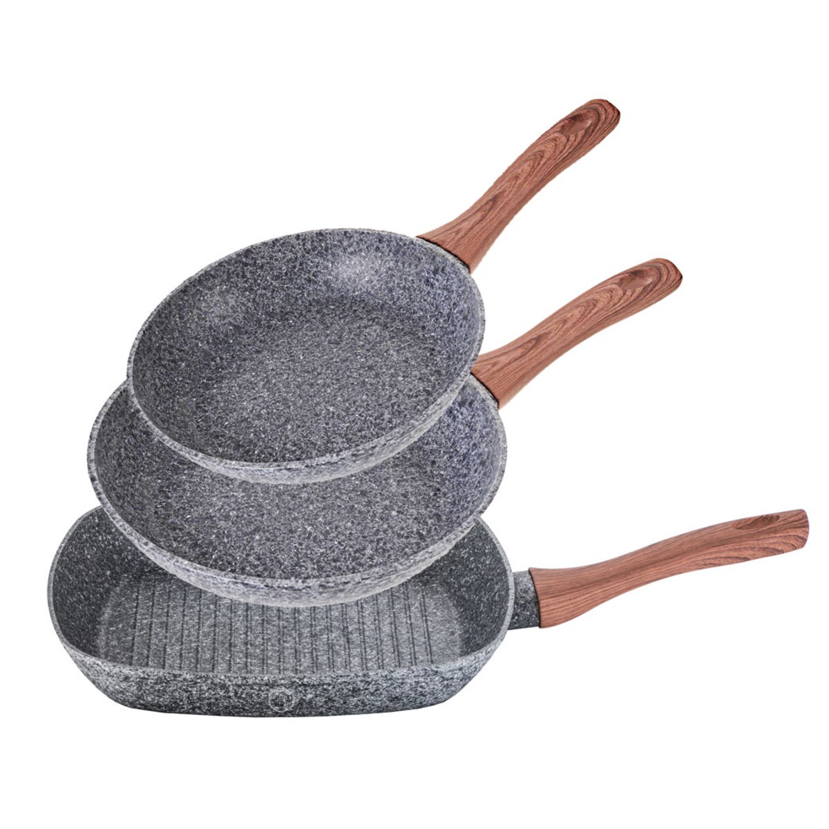 Zestaw patelni 3 ele. 20/24/28 cm BERLINGER HAUS Forest Line