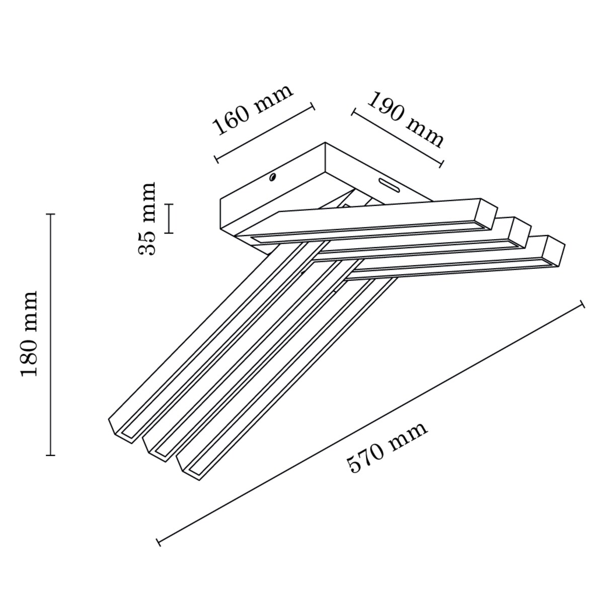 Drewniana Lampa Sufitowa BRITOP Lighting 6xLED 27W Dąb Olejowany FSC, Polski Producent, 1 szt.