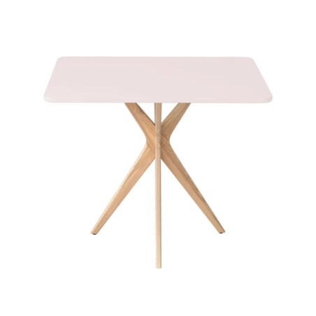 Stół CUTTI 55x80 różowy/jesion