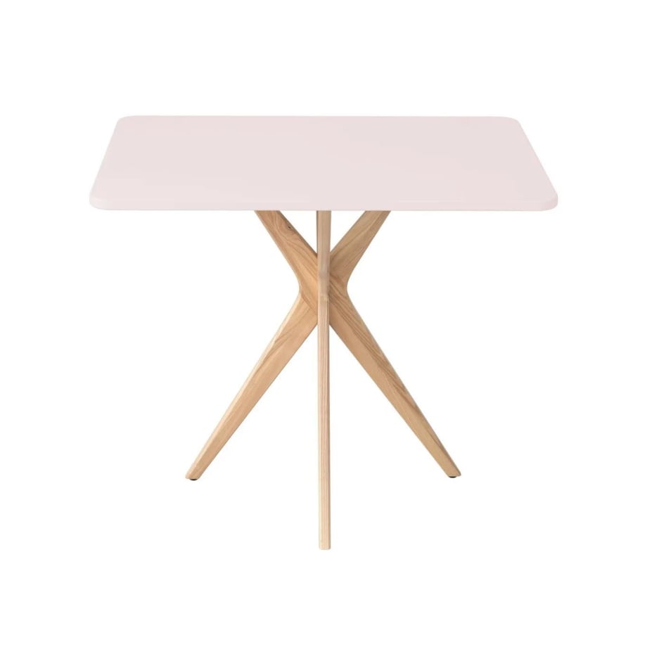 Stół CUTTI 55x80 różowy/jesion
