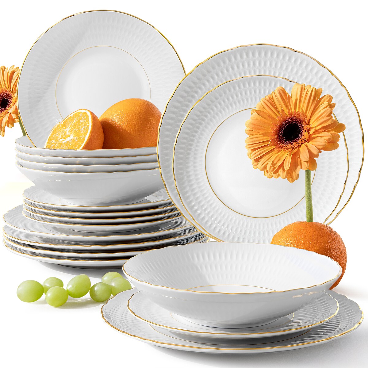 Konsimo SOFIA Zestaw obiadowy 6 os. (18 el.)