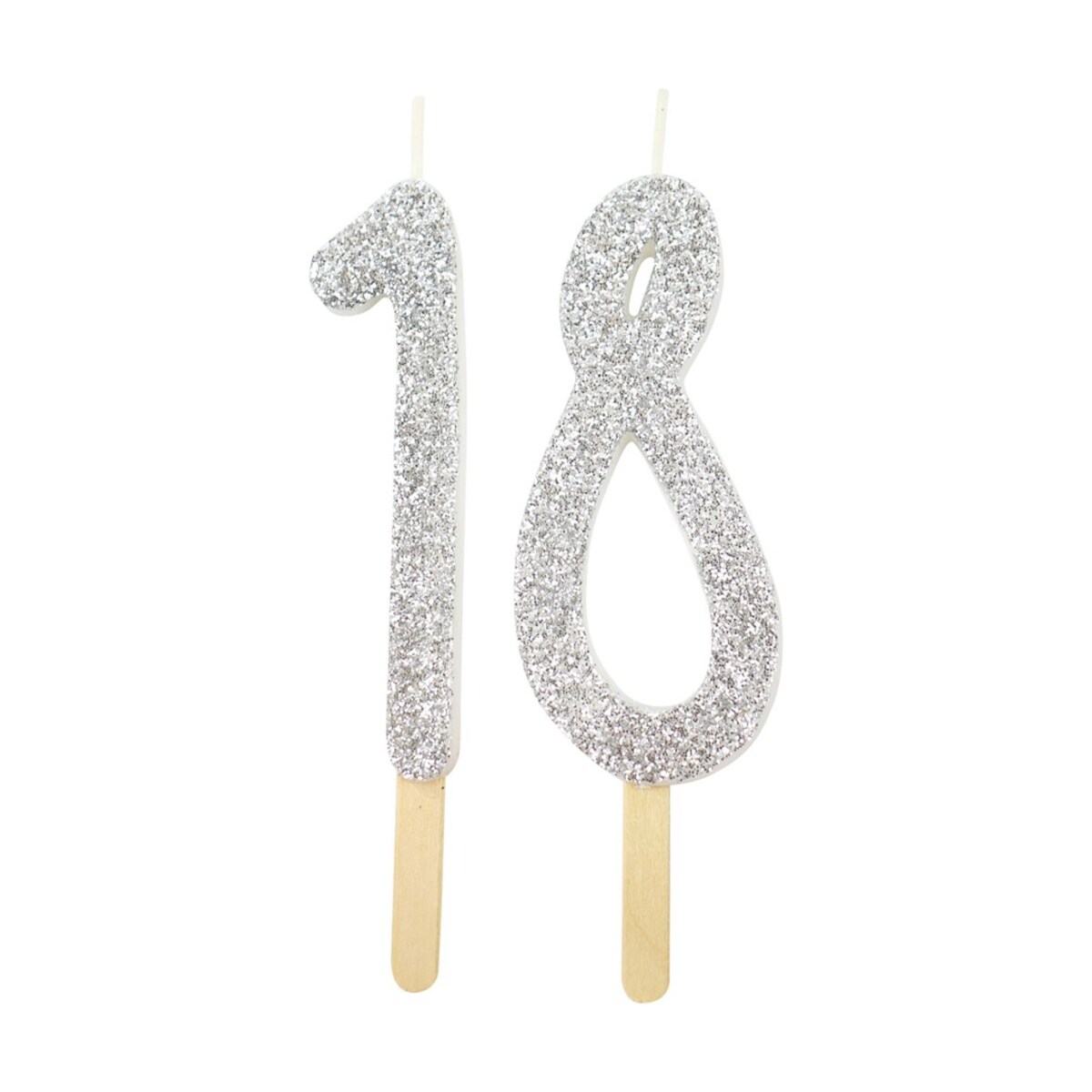 PME Świeczka cyfra 1, srebrny