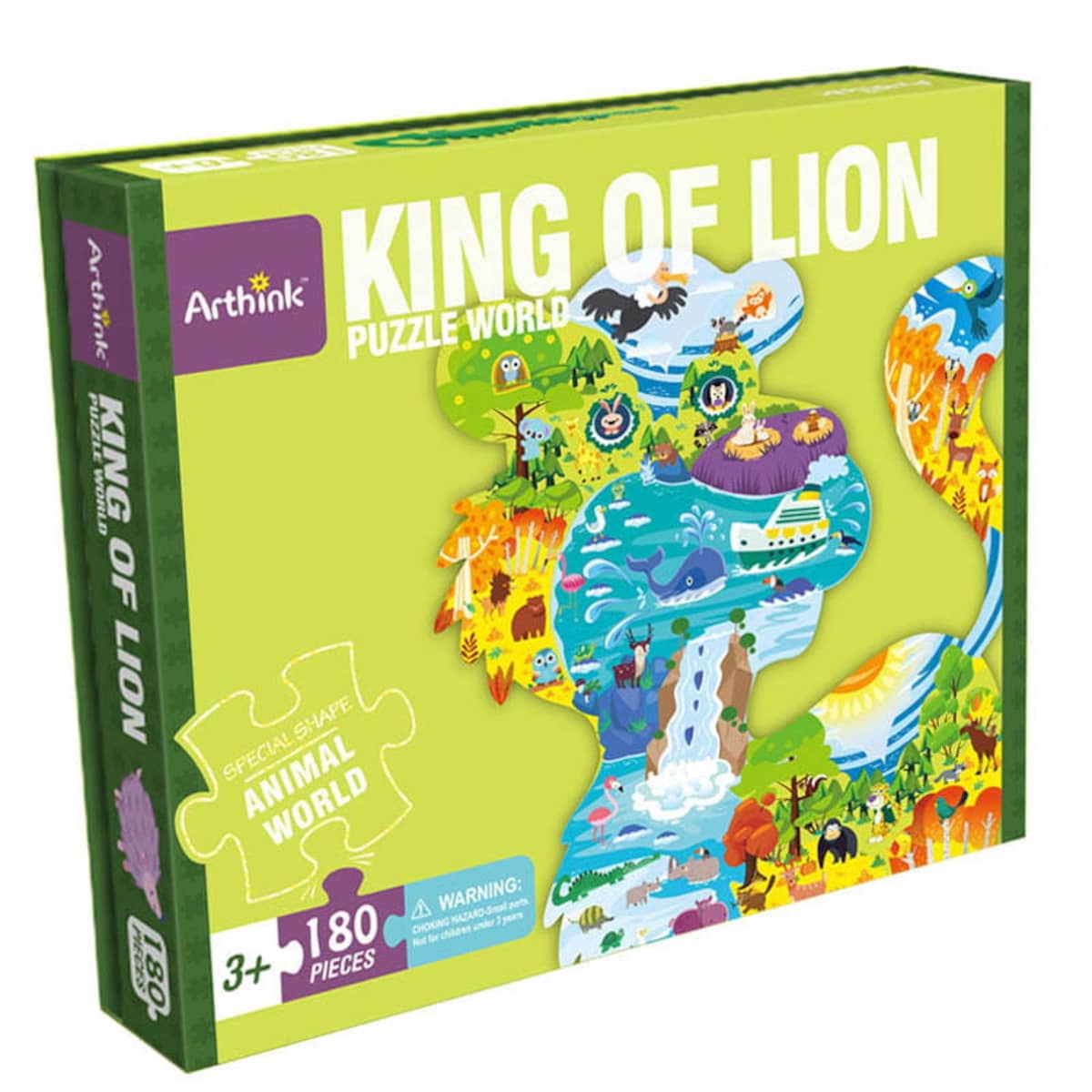 Puzzle edukacyjne - KRÓL LEW - 180 szt