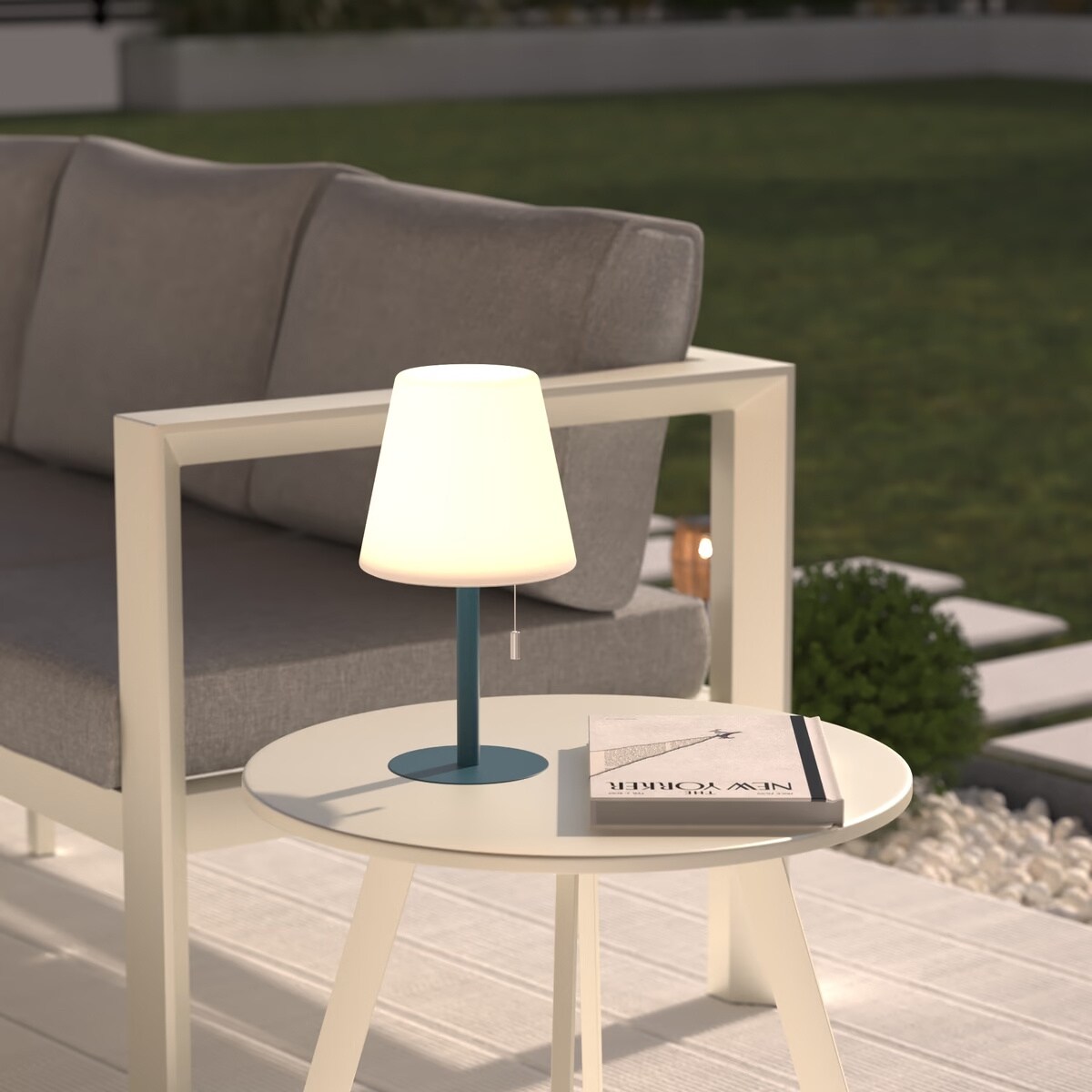 Lampa stołowa, zewnętrzna, ZACK, 30 cm