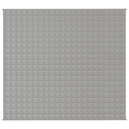 vidaXL Koc obciążeniowy, szary, 200x225 cm, 13 kg, tkanina