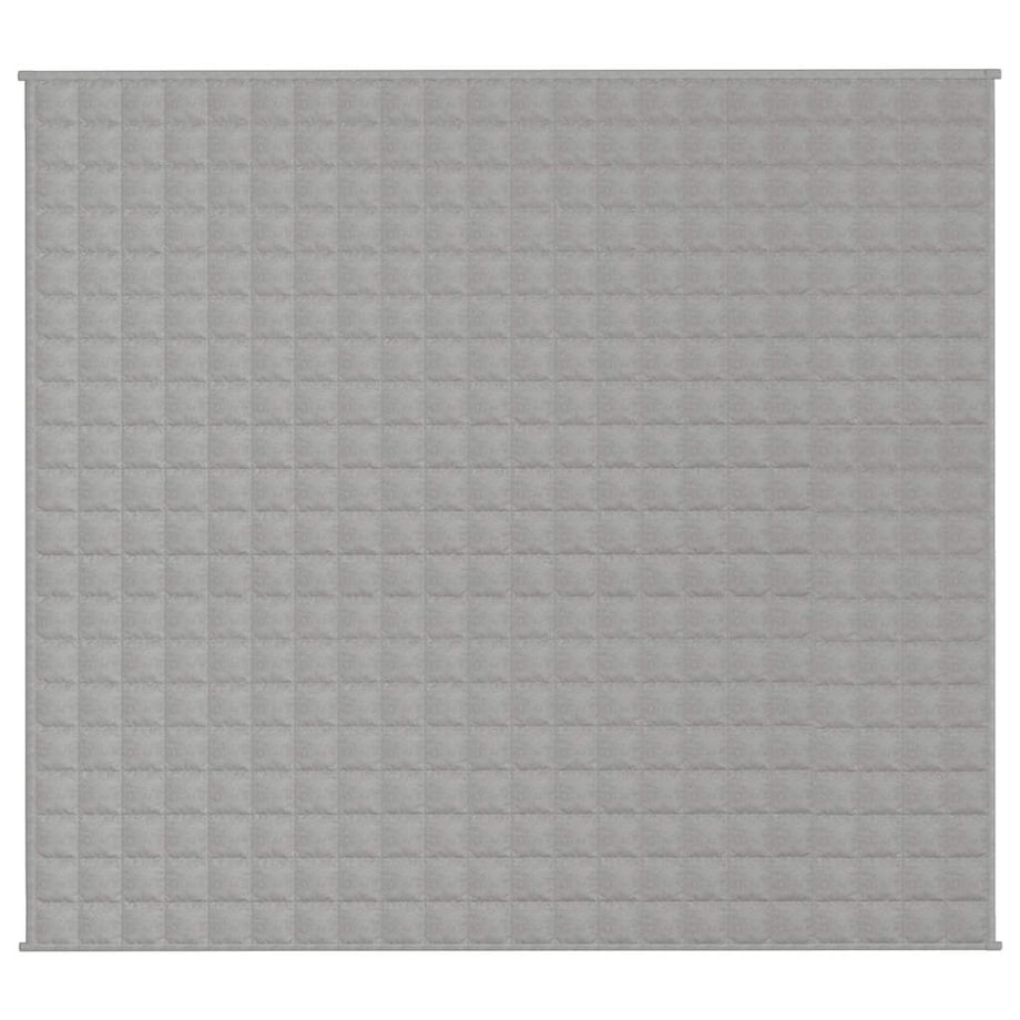 vidaXL Koc obciążeniowy, szary, 200x225 cm, 13 kg, tkanina