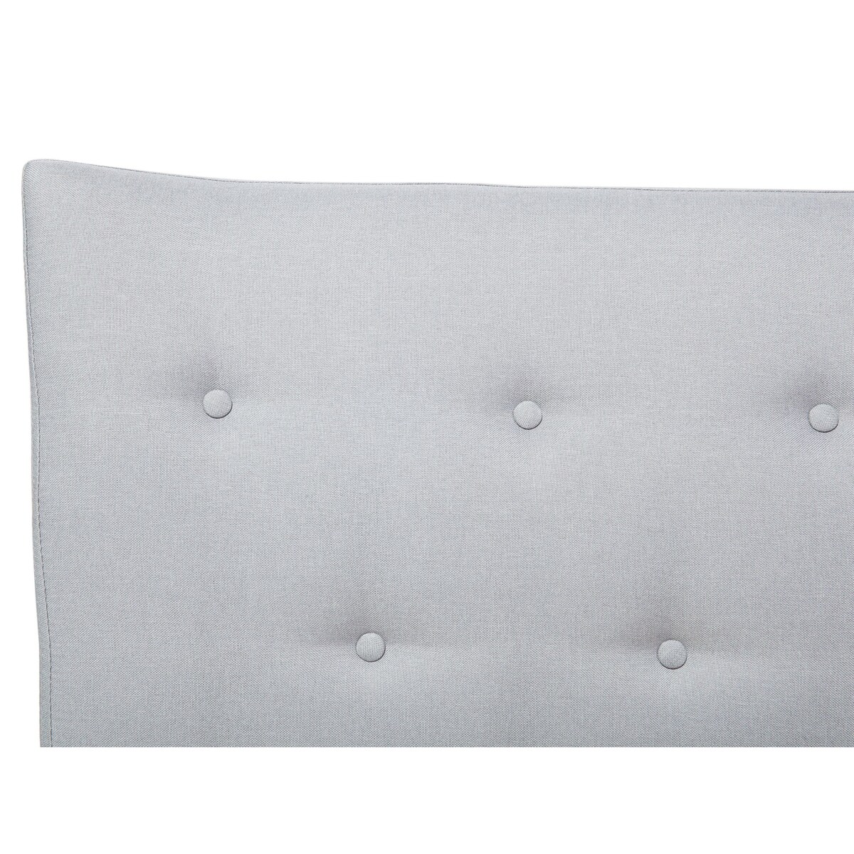 Łóżko tapicerowane 160 x 200 cm jasnoszare SAVERNE