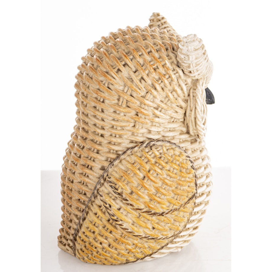 Dekoracja - sówka 16,5x12x11 cm OWL brązowa