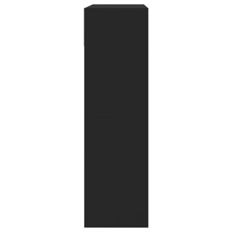 vidaXL Szafka na buty z 2 uchylanymi szufladami, czarna, 80x34x116 cm