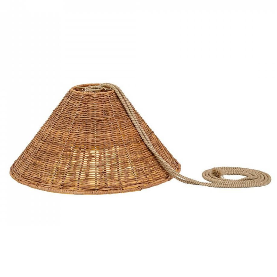Lampa wisząca boho Calobra LUMCAHXNW King Home IP54 koszykowa brązowa