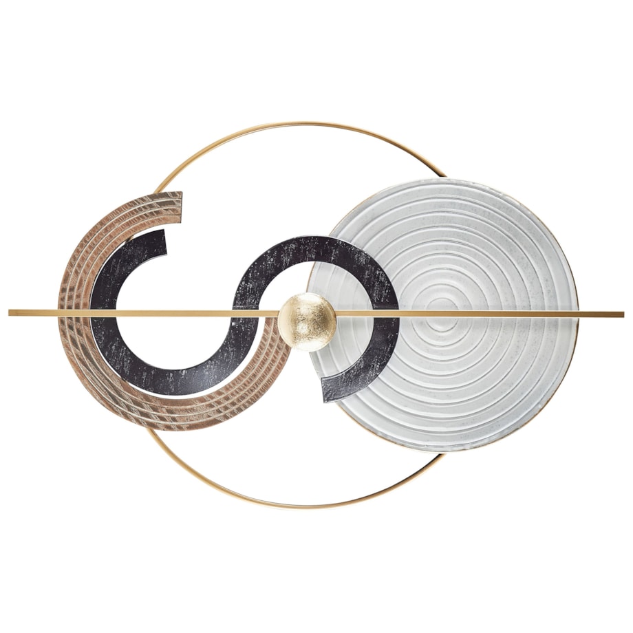 Dekoracja ścienna BRAGA Metal Kolorowy 55 cm