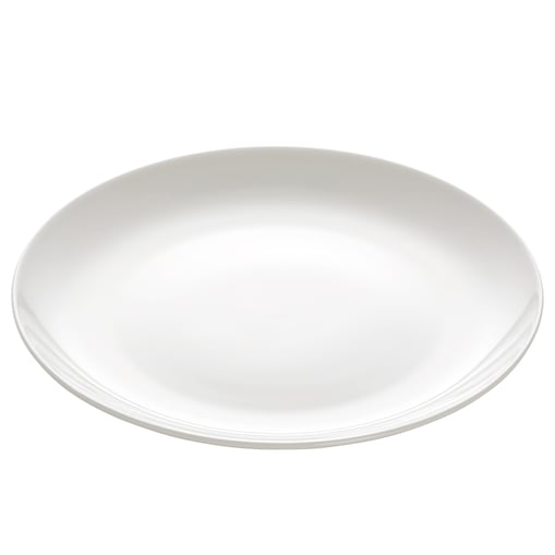 Talerz deserowy Cashmere Round, biały, 20,5 cm