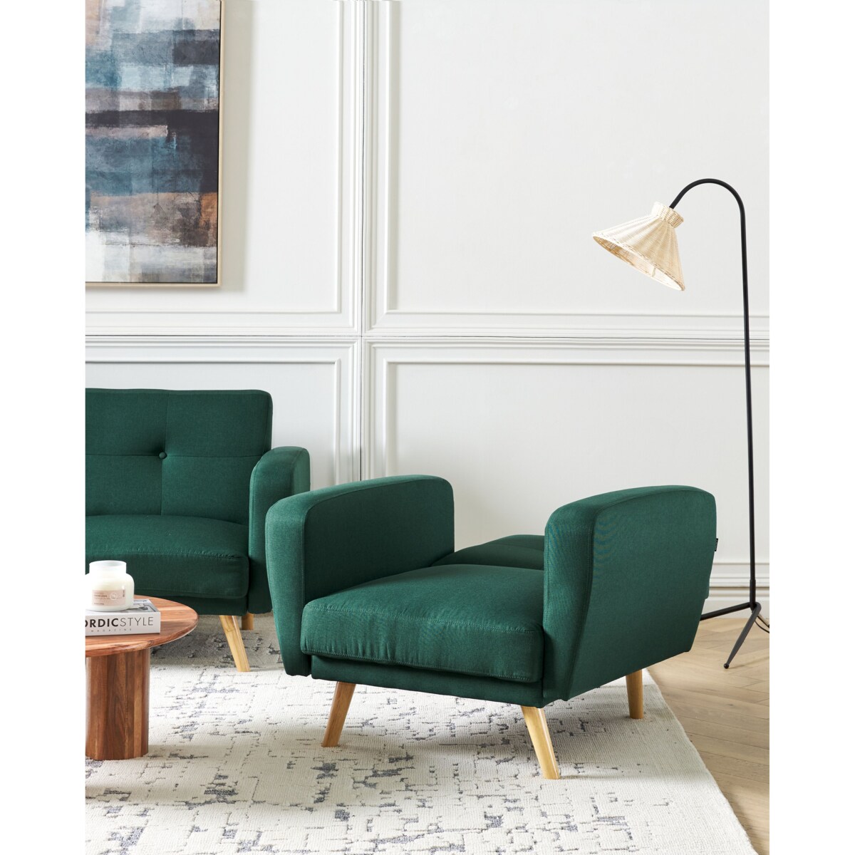 Fotel zielony FLORLI