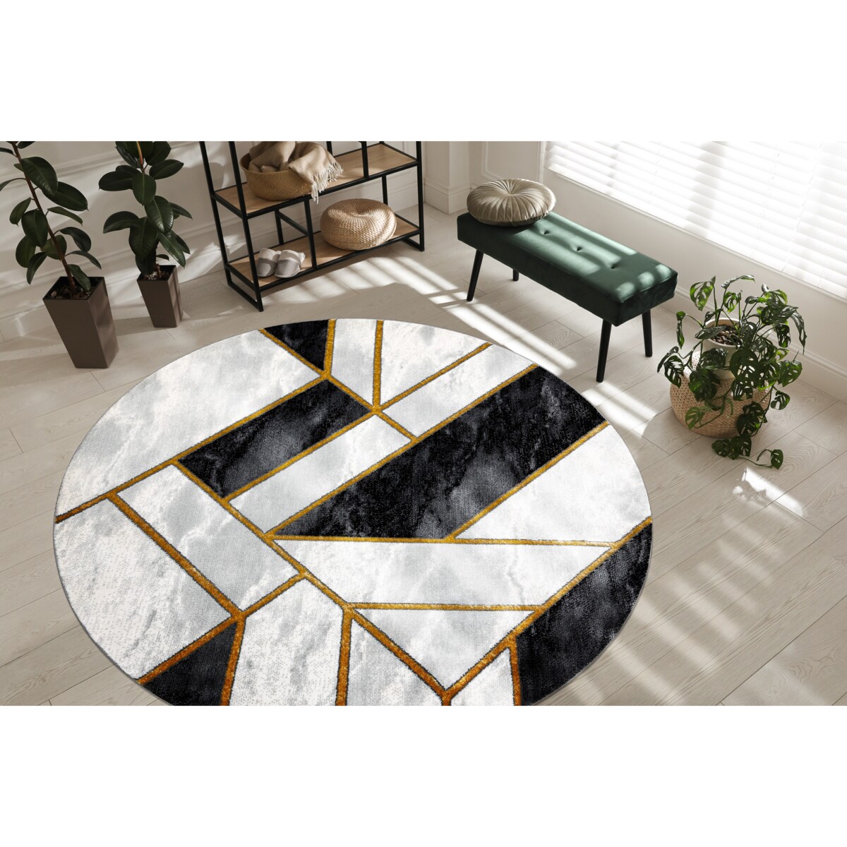 Dywan EMERALD ekskluzywny 1015 koło - koło 120 cm