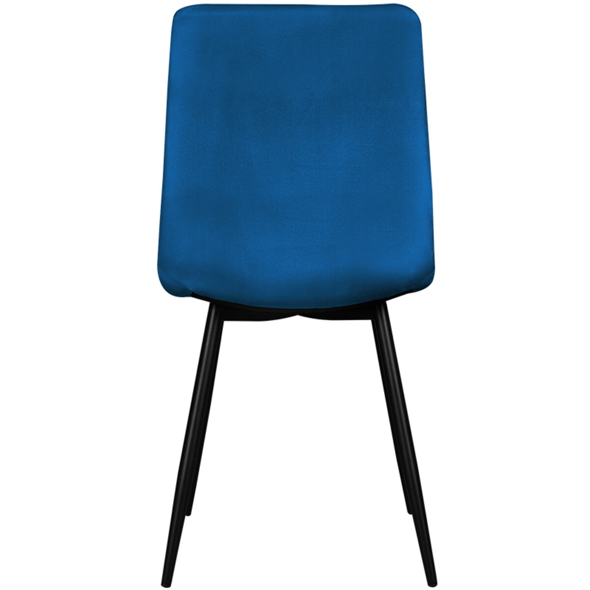 Krzesło tapicerowane do salonu jadalni welurowe pikowane granatowe