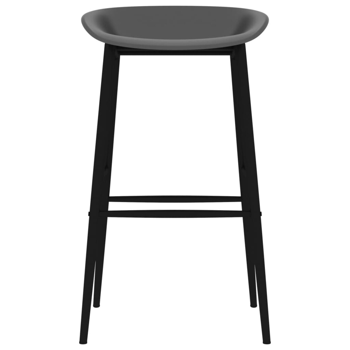 vidaXL 7-częściowy zestaw mebli barowych, czarno-szary