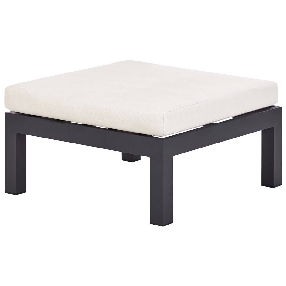 Narożnik ogrodowy ze stolikiem dla 5 osób MESSINA Lewostronny Metal Złamana biel