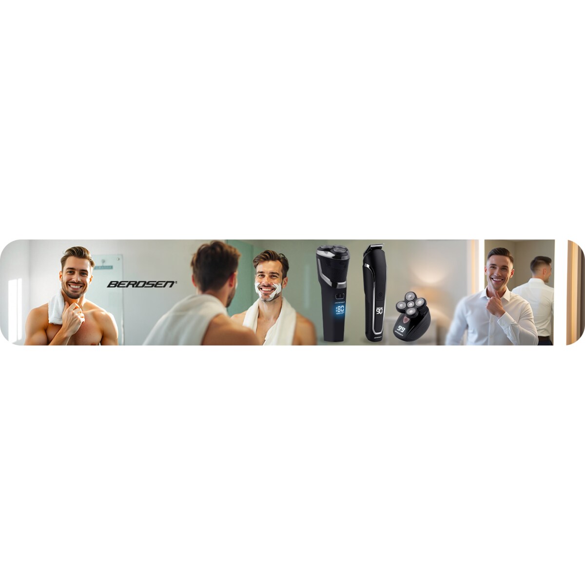 Maszynka do golenia 3 ostrza golarka do brody zarostu Berdsen