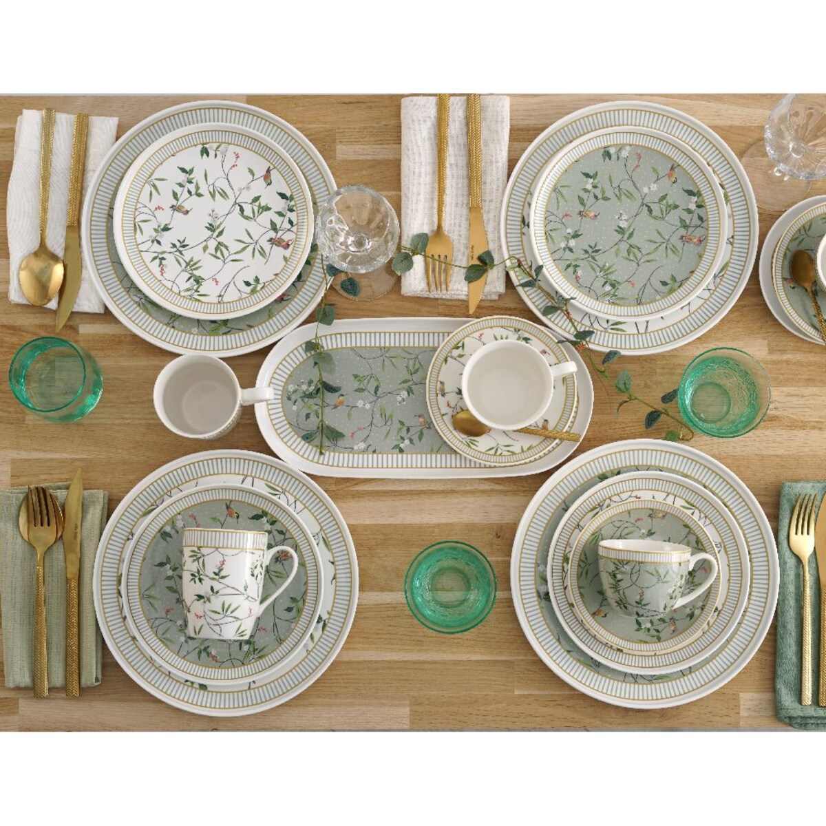 VILLA ITALIA Serwis obiadowy porcelanowy na 6 osób NORIKO mix