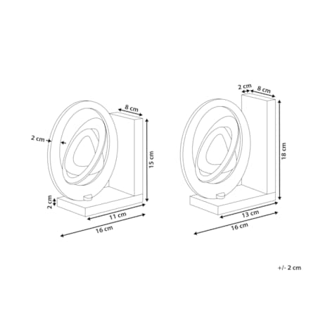 Komplet podpórek do książęk RABINA Marmur Srebrny