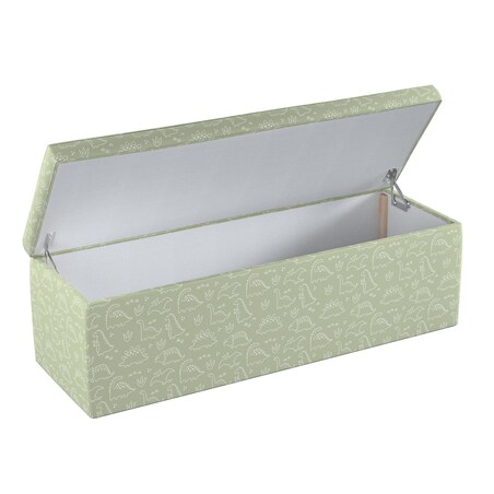 Skrzynia tapicerowana, zielony, 90 x 40 x 40 cm, Magic Collection