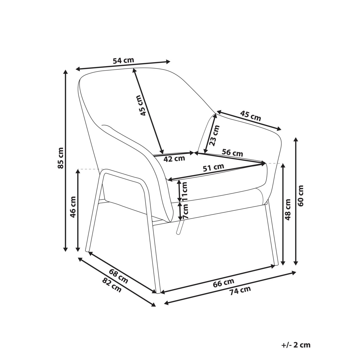 Fotel VEDDIGE Zielony