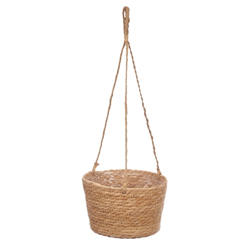 Doniczka wisząca z plecionki BONI, Ø 21 cm