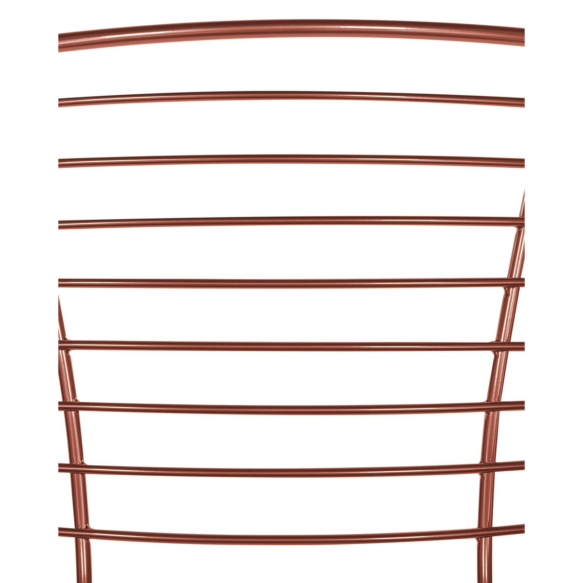 Zestaw 2 metalowych krzeseł do jadalni miedziany HOBACK