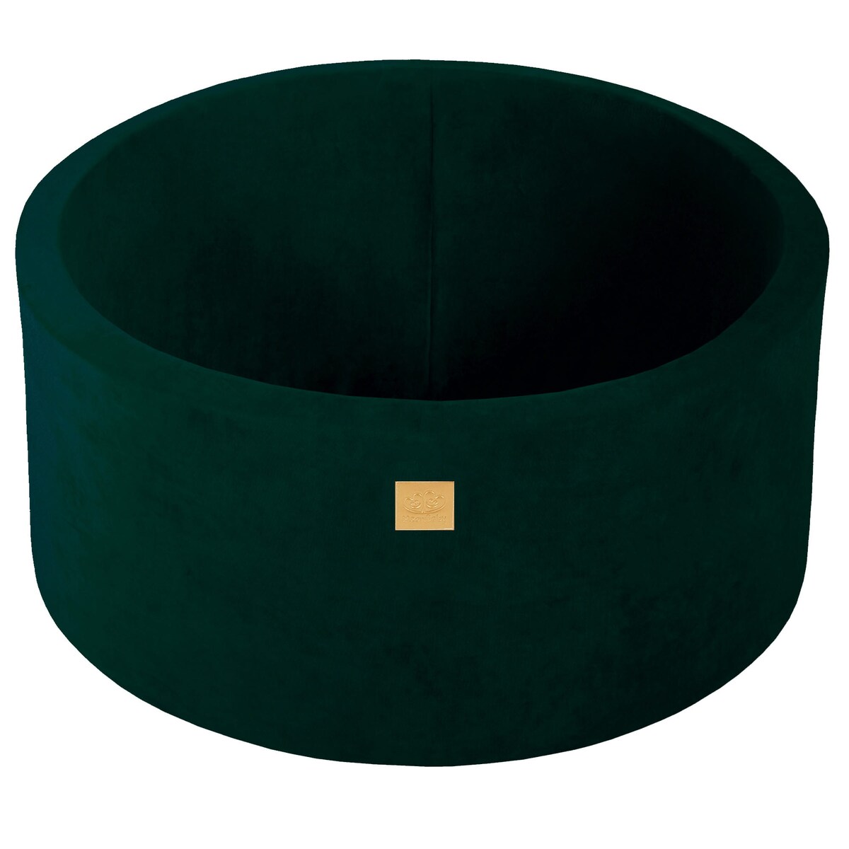 Okrągły Suchy Basen dla Dziecka 90x40cm/bez Piłek, Velvet, Ciemnozielony