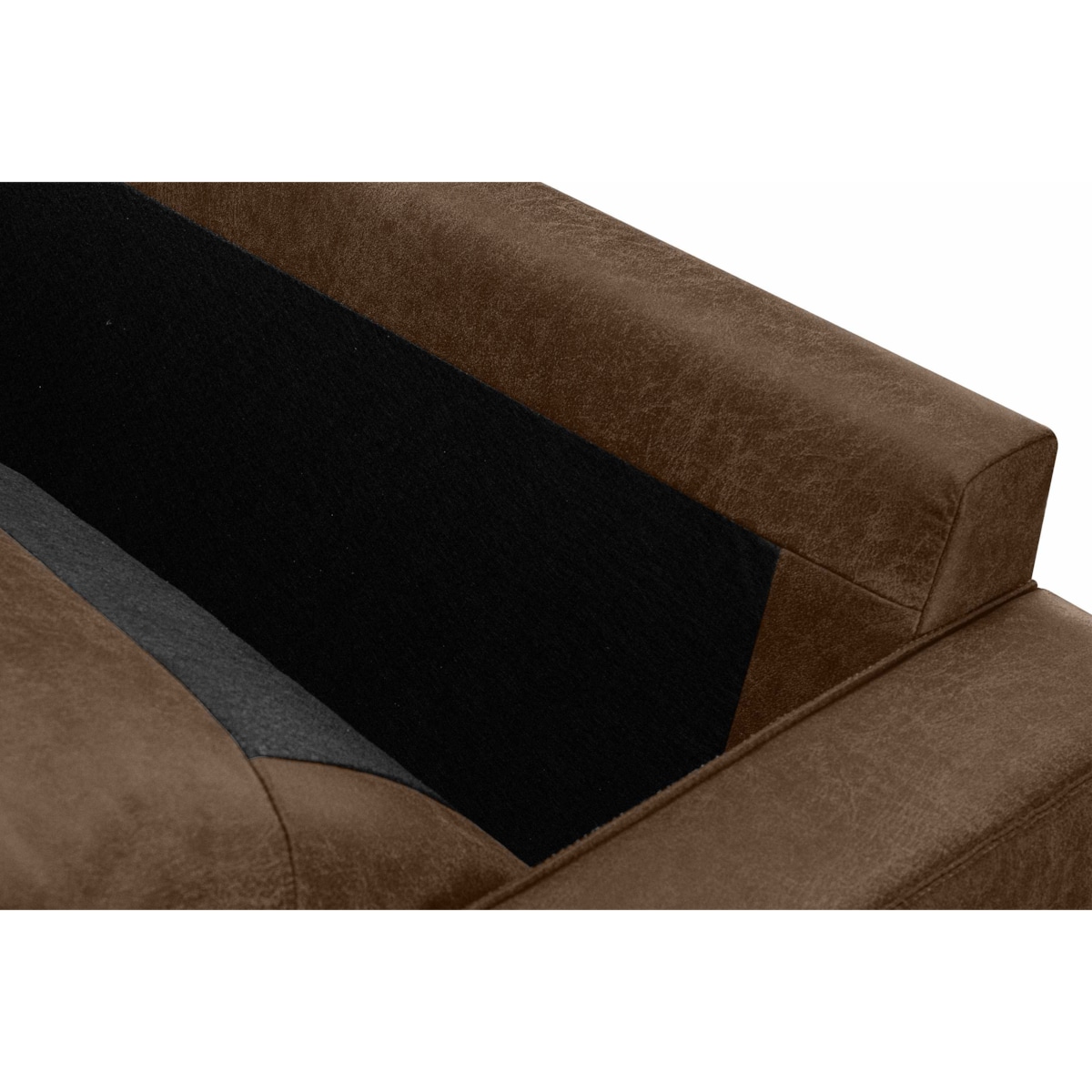 KONSIMO INVIA Nowoczesny fotel w stylu loft kolor ciemnobrązowy