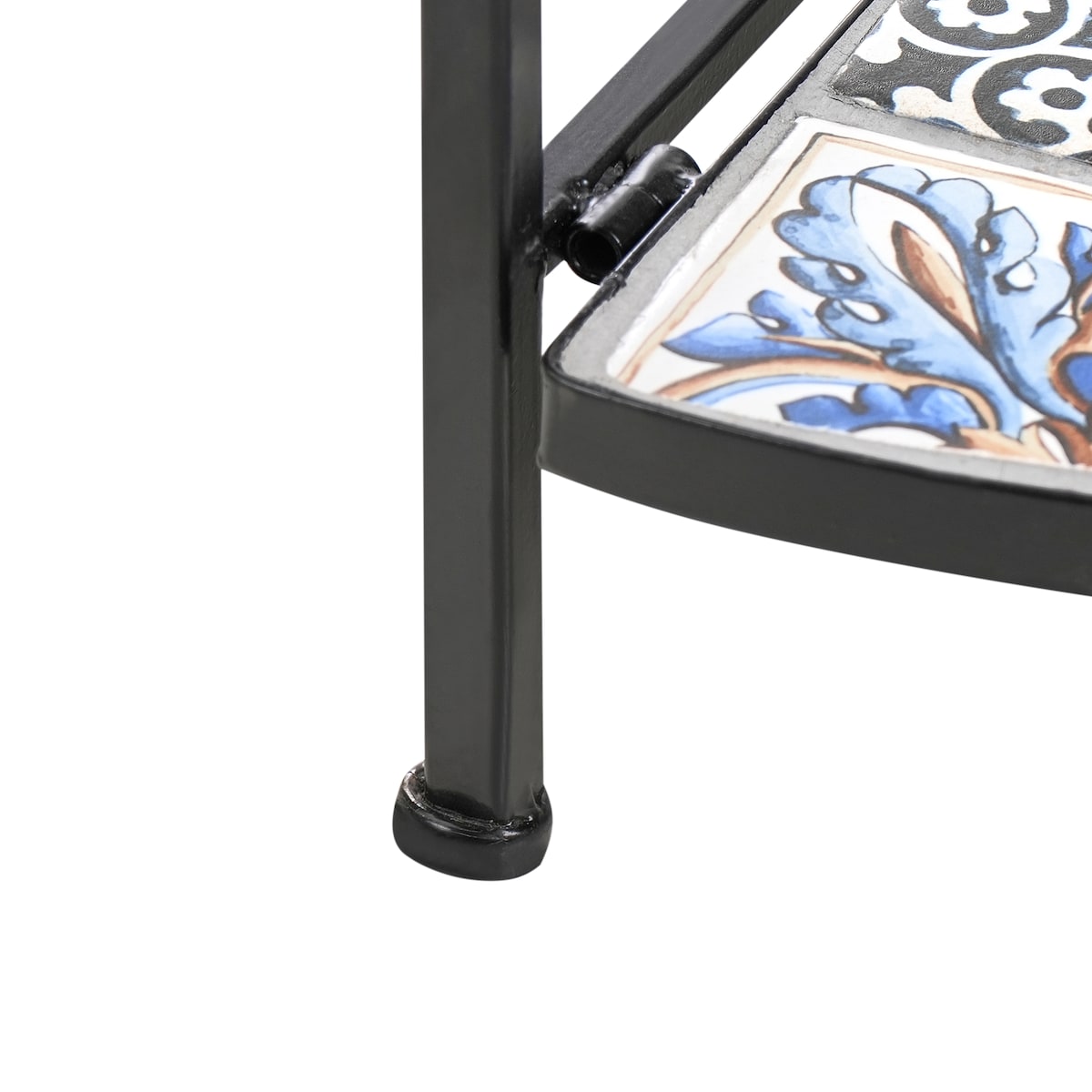 Regał FAVARA Metal 128 cm 43 cm Czarny