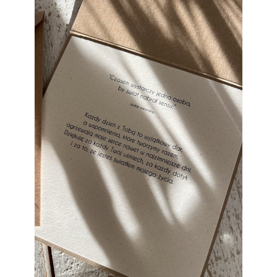 Wyjątkowa kartka ręcznie robiona na walentynki - walentynka z sercem piękne życzenia na walentynki dla niej