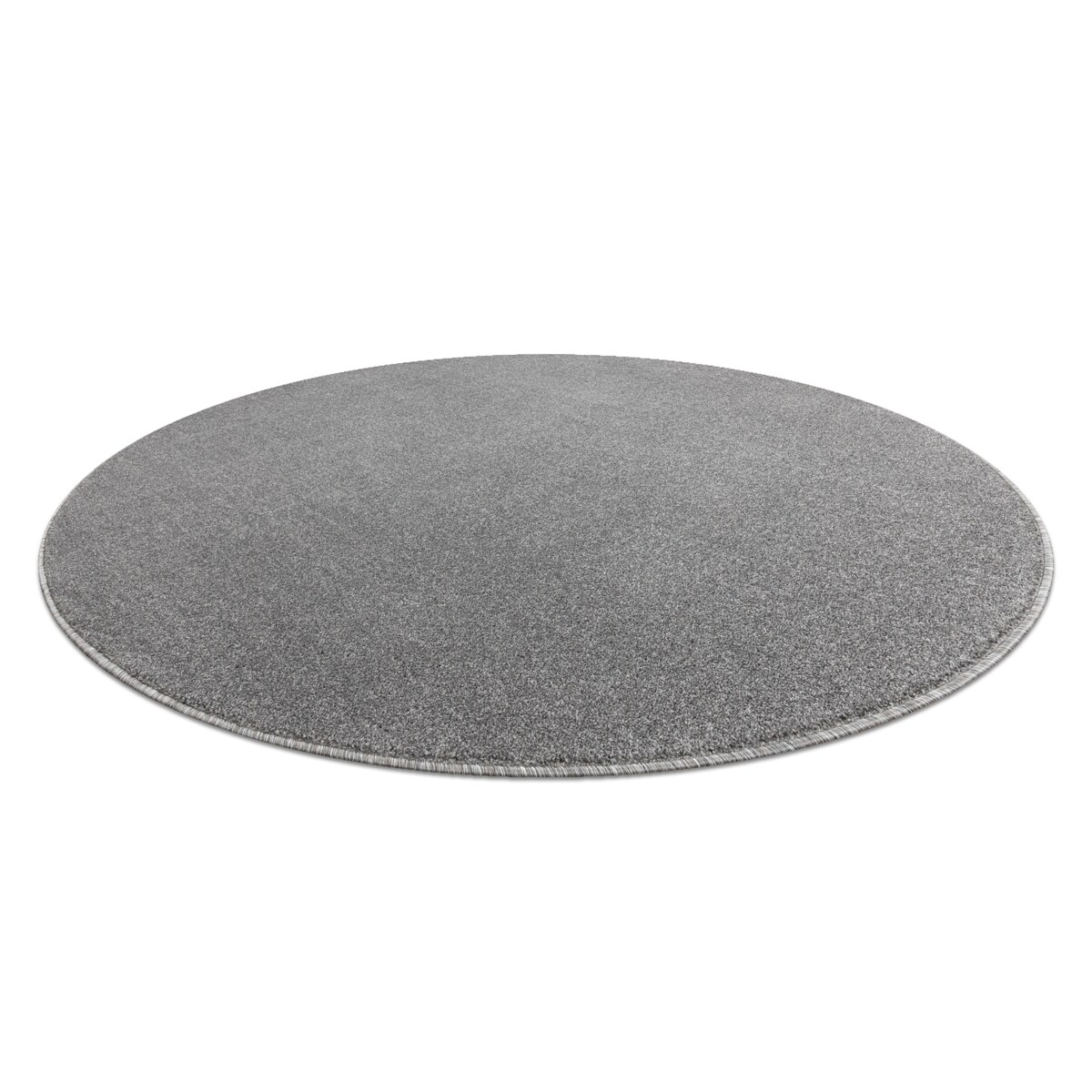 Dywan ETON PLUS koło jasnoszary jednolity, koło 100 cm