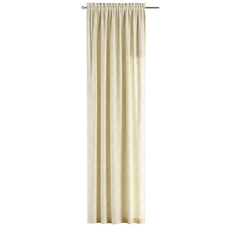 Zasłona na kanale z grzywką 1 szt. 130x260 liście akantu na tle ecru