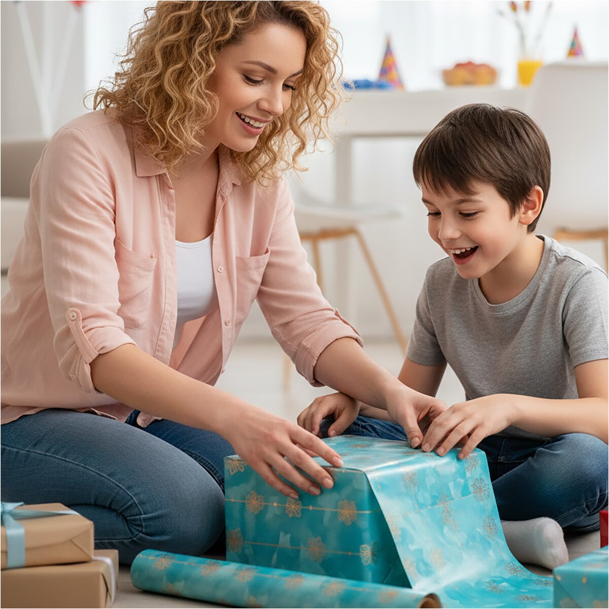 Papier do pakowania prezentów 25 METRÓW MEGAROLKA Świąteczny Do Paczek Ozdobny