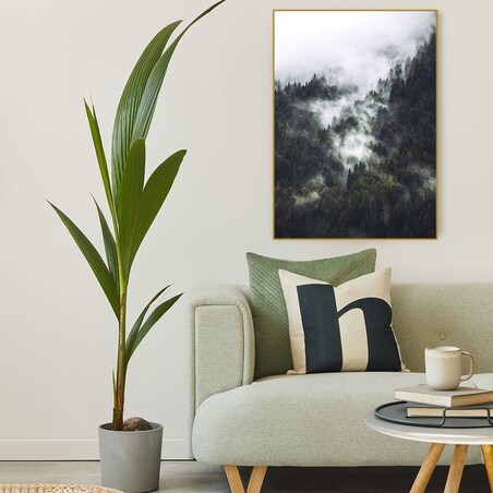 plakat las we mgle 70x100 cm