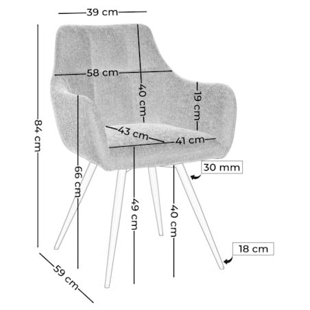 Krzesło tapicerowane obrotowe szenilowe do salonu LUGANO jasnobeżowe