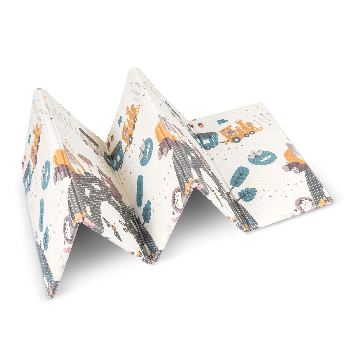 Mata piankowa edukacyjna składana dla dzieci 150x200 pianka xpe Nukido