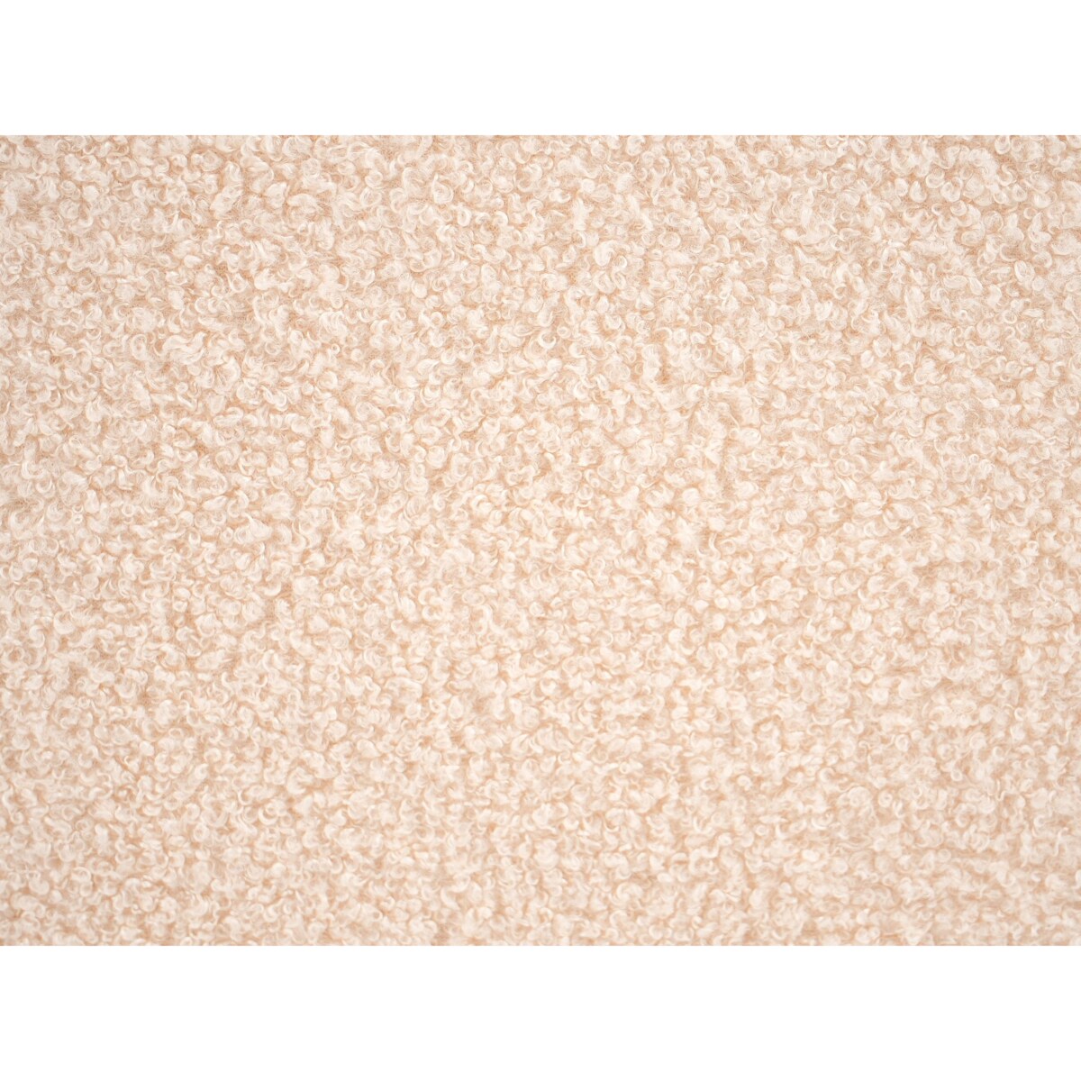 Puf SINCLAIR Boucle Beżowy 79 cm 49 cm 40 cm